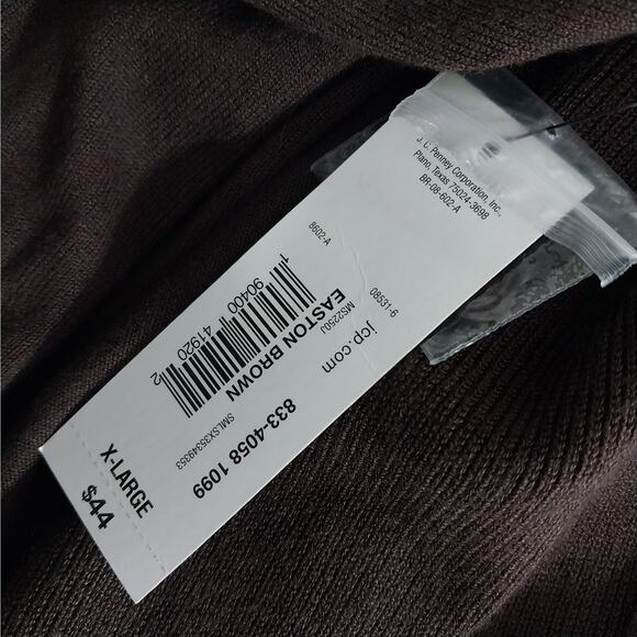 NWT! WORTHINGTON! ESPRESSO BROWN RIBBED KNIT DUSTER CARDIGAN SWEATER! SZ XL - Picture 6 of 10